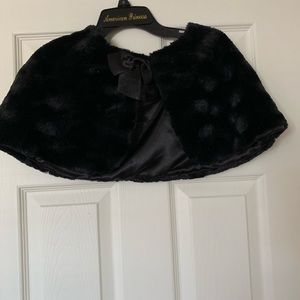Girls Faux Fur Shawl